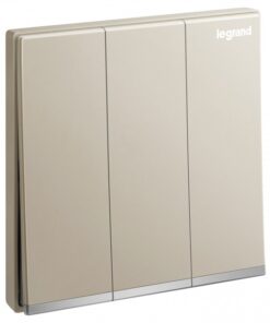 Bộ công tắc ba 2 chiều 16AX 250V~, Màu vàng champagne, Galion, 282405-C2