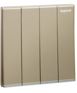 Bộ công tắc bốn 2 chiều 16AX 250V~, Màu vàng champagne, Galion, 282407-C2