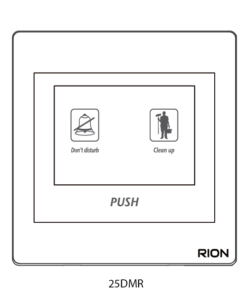 Bộ nút nhấn hiển thị DND & MUP 1A 220V~ Màu trắng, Elegant, 25DMR