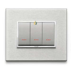 Bộ ba công tắc 1 chiều 16AX 250v~ Vimar EIKON EVO 21653.02