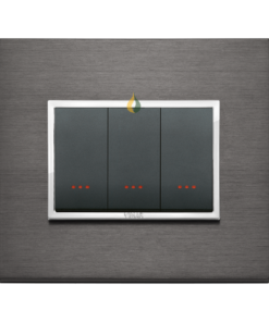 Bộ ba công tắc 1 chiều 16AX 250v~ Vimar EIKON EVO 21653.03