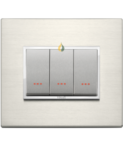 Bộ ba công tắc 1 chiều 16AX 250v~ Vimar EIKON EVO 21653.08
