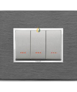 Bộ ba công tắc 1 chiều 16AX 250v~ Vimar EIKON EVO 21653.52