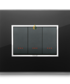 Bộ ba công tắc 1 chiều 16AX 250v~ Vimar EIKON EVO 21653.76