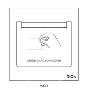 Bộ công tắc thẻ từ tần số thấp 16A 220V~ 125KHz Màu trắng, Elegant, 25KCL