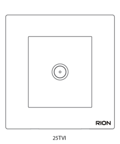 Bộ ổ cắm tivi đơn 850MHz Màu trắng, Elegant, 25TVI