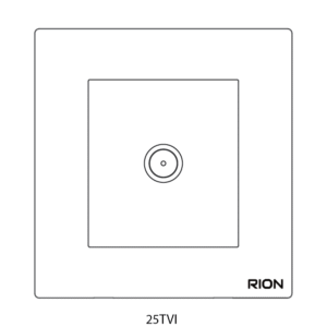 Bộ ổ cắm tivi đơn 850MHz Màu trắng, Elegant, 25TVI