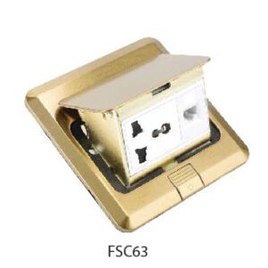 Bộ âm sàn ổ cắm đa năng + mạng, FSC63